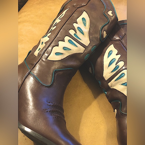 Nine West Leather Western Boots. Woman’s Size  9 - Picture 4 of 15